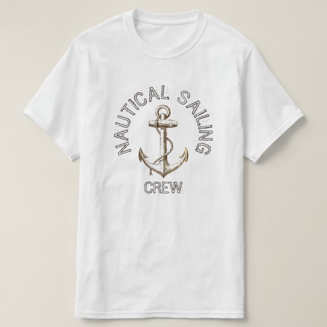 T-SHIRTS TRIPULAÇÃO DE NAVEGAÇÃO (Frente do Design)
