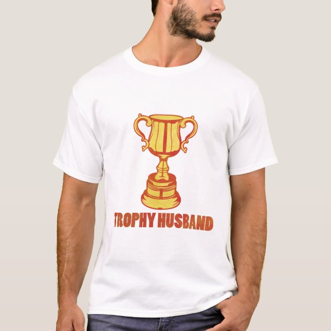 T-shirts Troféu Marido, engraçado+mens+presentes (Frente)