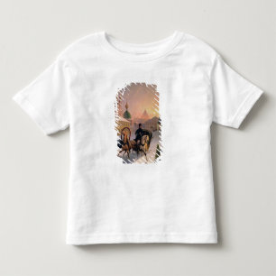 T-shirts "troikca" na rua em St Petersburg, 1850s