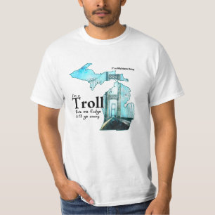 T-shirts Troll de Michigan: Dê-me o Fudge!