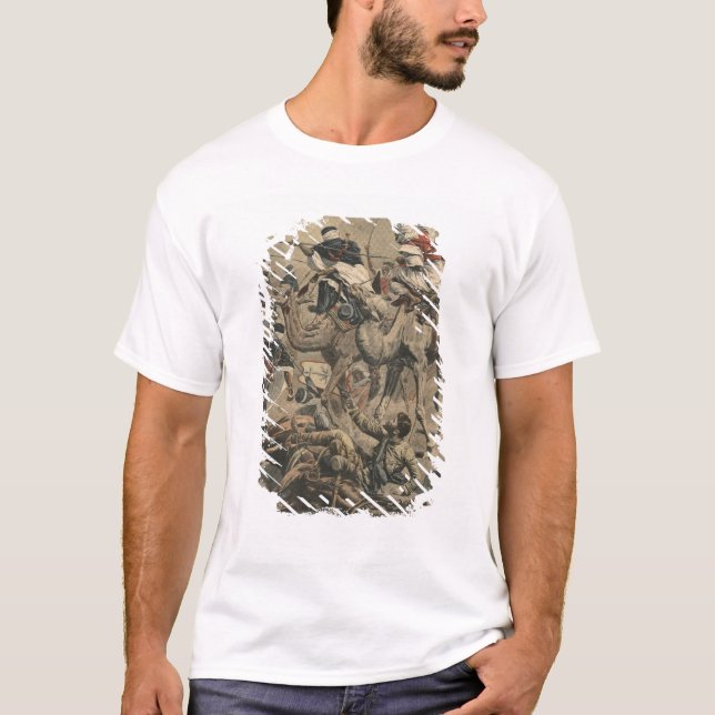 T-shirts Tropas francesas em Sahara (Frente)