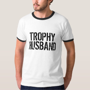T-shirts Trophy Husband T Shirt para homens casados