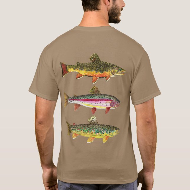 T-shirts Trout Pescador (Verso)
