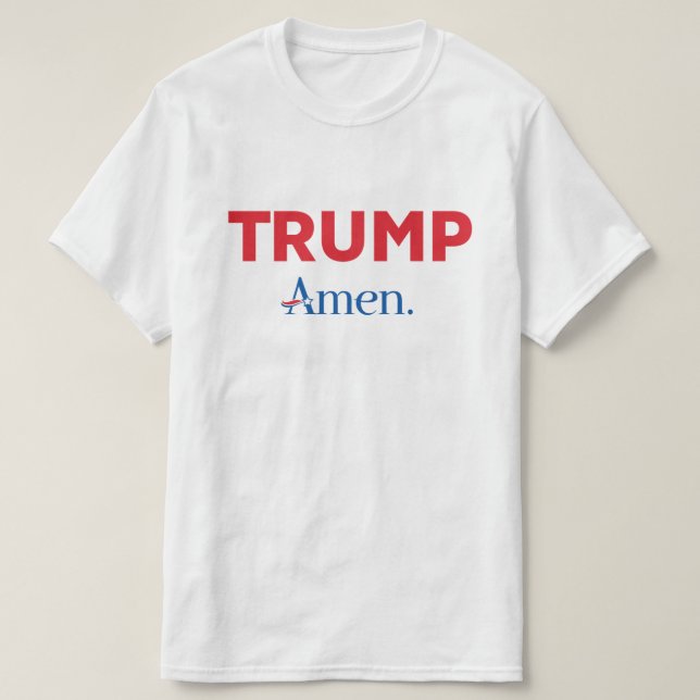 T-shirts Trump Amen (Frente do Design)