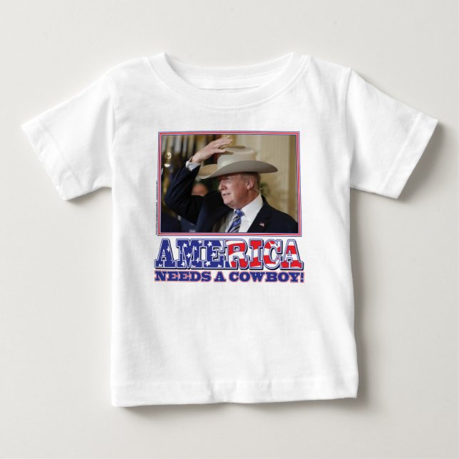 T-SHIRTS TRUMP-AMÉRICA-COWBOY (Frente)