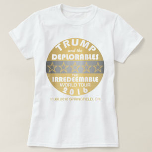 T-shirts Trump E Deplorables World Tour Engraçam