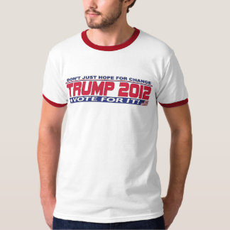 T-shirts Trump para a mudança real 2012