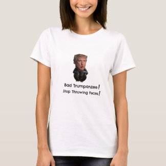 T-shirts Trumpanzee mau! Pare de jogar a fezes!