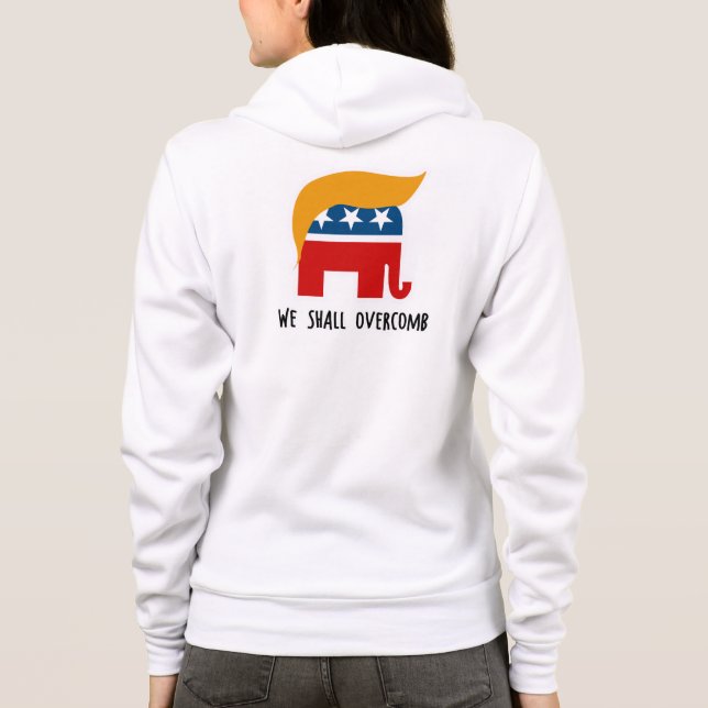 T-shirts Trumplican - nós devemos Overcomb (Verso)