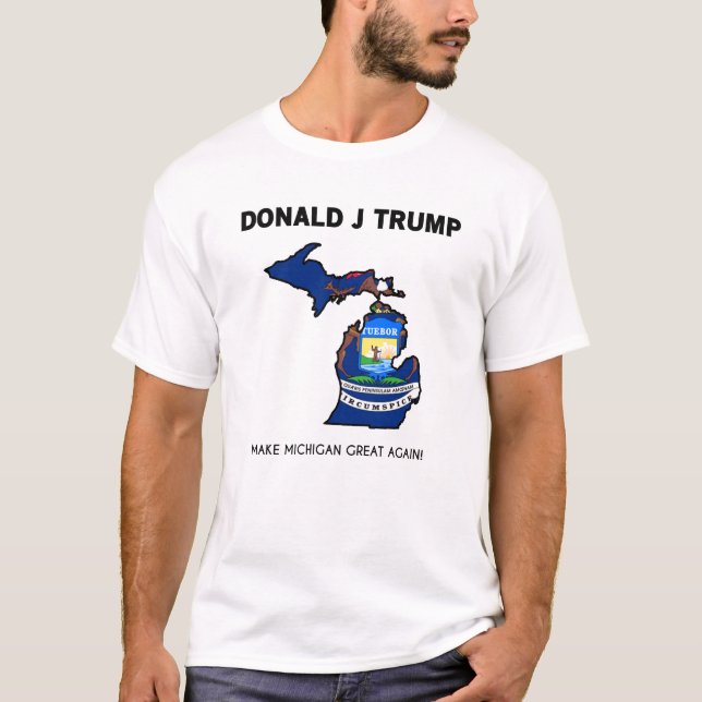 T-shirts Trunfo MAGA Michigan (Frente)