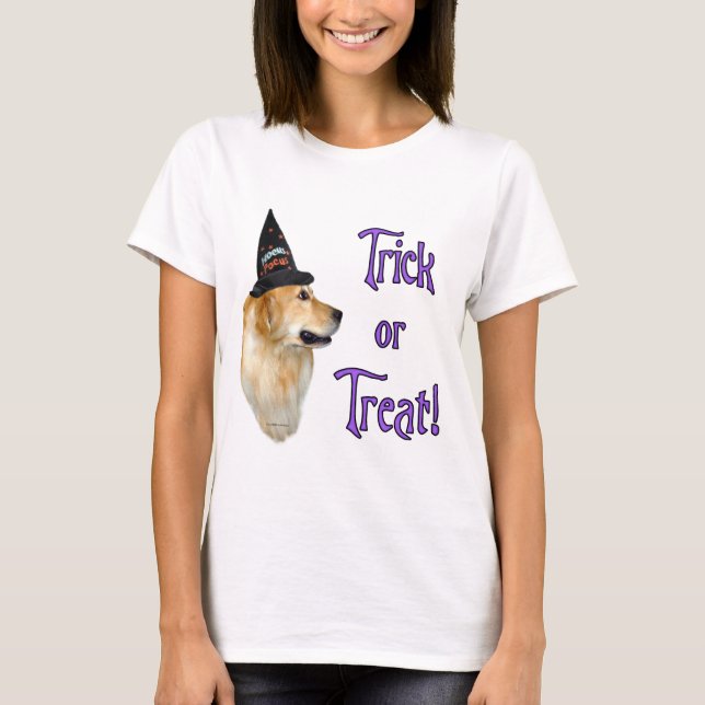 T-shirts Truque do ouro Retriever (Frente)