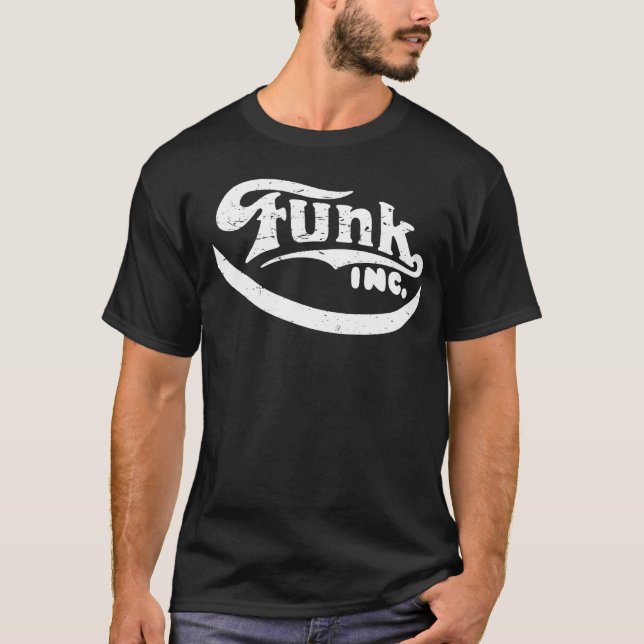 T-shirts Tshirt afligido Inc do logotipo do funk (Frente)