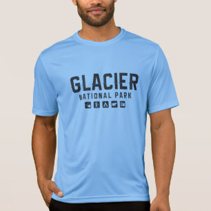T-shirts Tshirt ativo nacional do parque de geleira