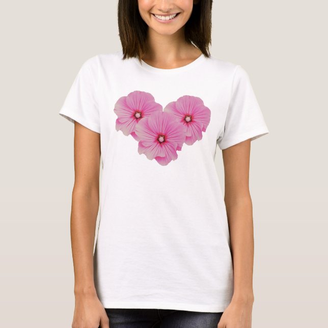 T-shirts Tshirt cor-de-rosa do Lavatera (Frente)