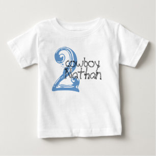 T-shirts Tshirt customizável do segundo aniversário do