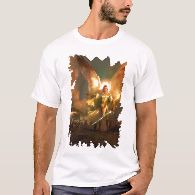 T-shirts TShirt da armadura de St Michael (Frente)