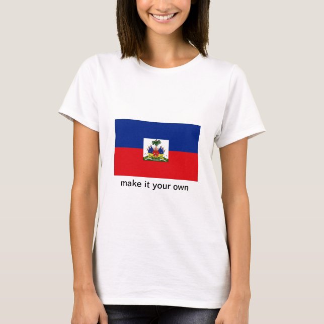 T-shirts Tshirt da bandeira de Haiti (Frente)