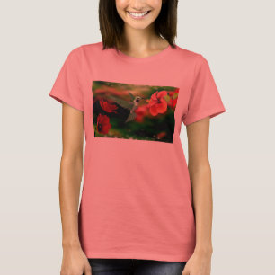 T-shirts Tshirt da campainha do bella das mulheres com um