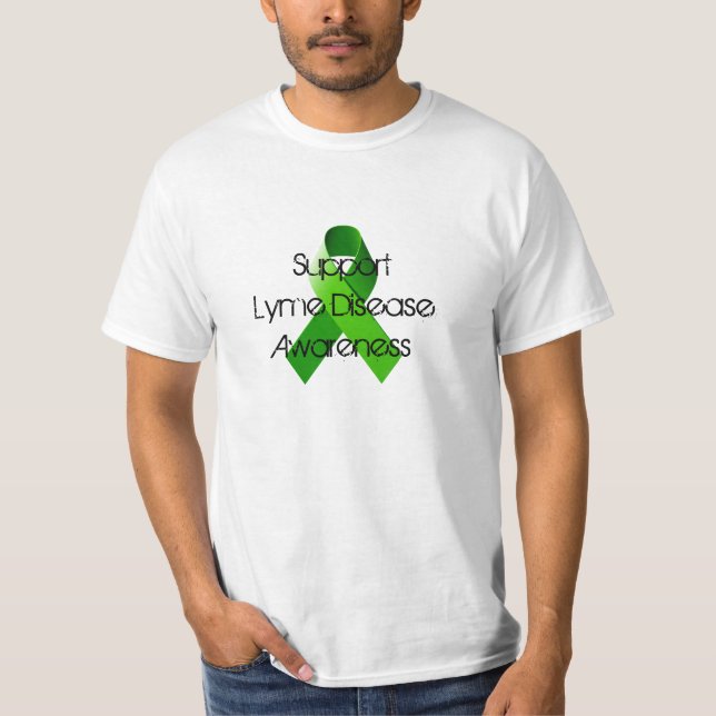 T-shirts Tshirt da consciência da doença de Lyme do apoio (Frente)