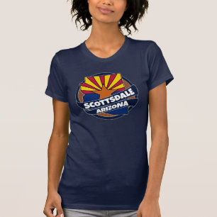 T-shirts Tshirt da explosão da bandeira da arizona de