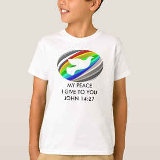T-shirts Tshirt da paz dos miúdos