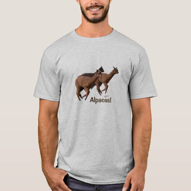 T-shirts Tshirt das alpacas (Frente)