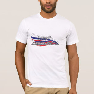 T-shirts Tshirt de COM da competência de chicote de fios