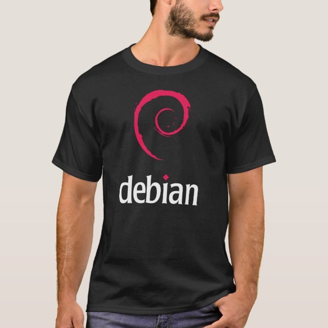 T-shirts Tshirt de Linux Debian (Frente)