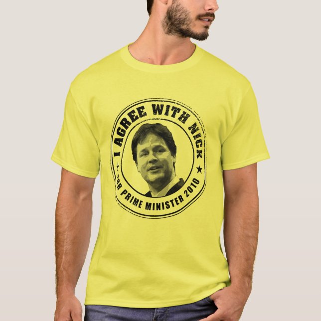 T-shirts Tshirt de Nick Clegg (Frente)