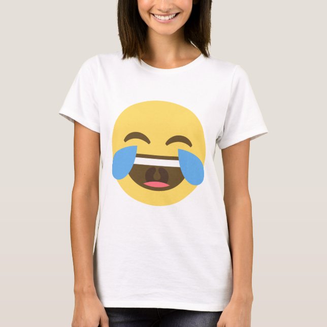 T-shirts Tshirt de riso de Emoji (Frente)