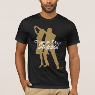 T-shirts TShirt de Steppin do estilo de Chicago
