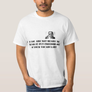 T-shirts tshirt do branco do malcom x