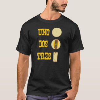 T-shirts Tshirt do Burrito do Dos Tres da ONU