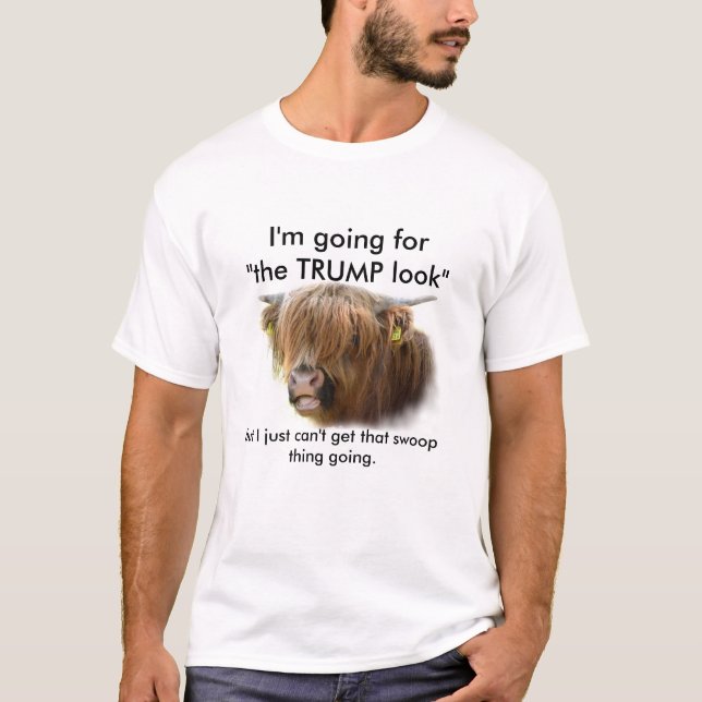 T-shirts Tshirt do cabelo do trunfo (Frente)