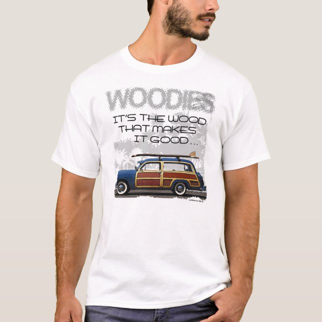 T-shirts Tshirt do carro de Woodies (Frente)