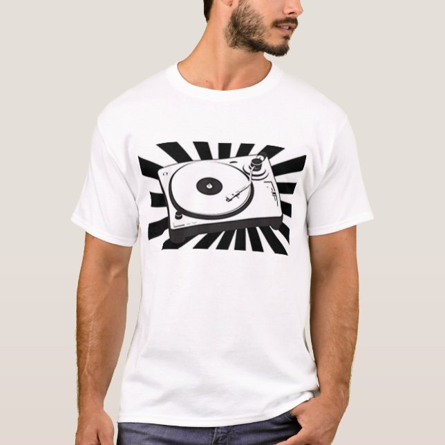 T-shirts tshirt do DJ da música (Frente)