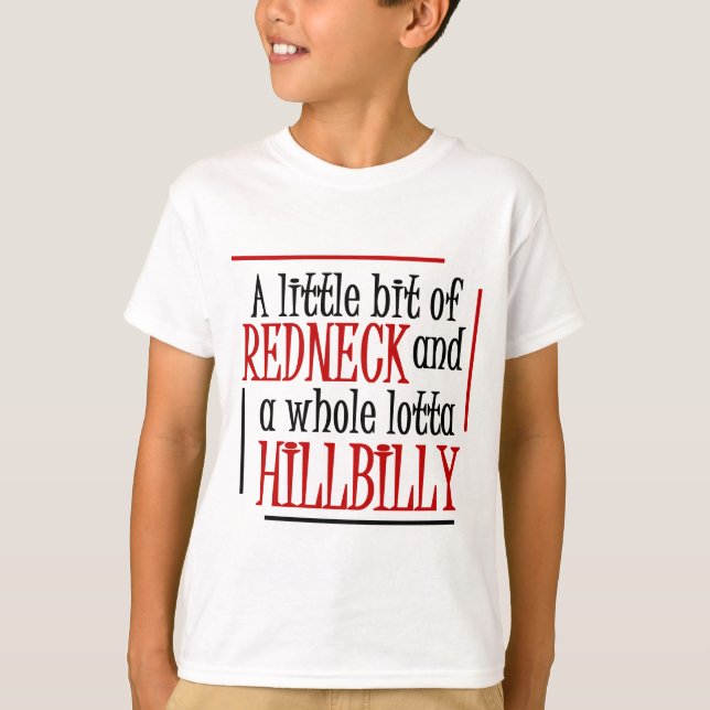 T-shirts TShirt do Hillbilly do campónio (Frente)