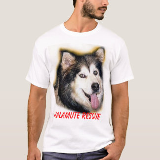 T-shirts Tshirt do SALVAMENTO do MALAMUTE