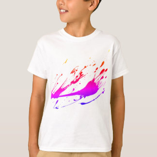 T-shirts Tshirt do Splatter da pintura dos miúdos