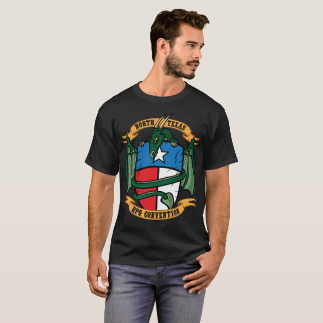 T-shirts TShirt dos homens de NTRPGCon (Frente Completa)