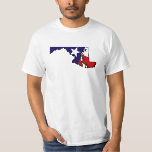 T-shirts Tshirt dos homens do esboço de Maryland da