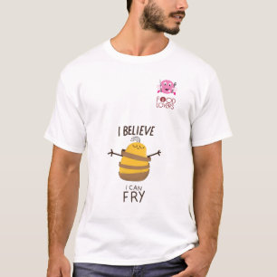 T-shirts Tshirt engraçado das batatas fritas