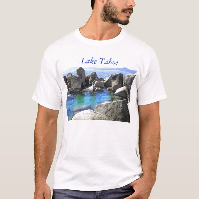T-shirts Tshirt esmeralda da água de Lake Tahoe (Frente)