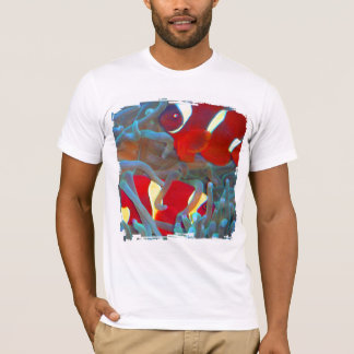T-shirts Tshirt marrom do Grunge 4 de Clownfish