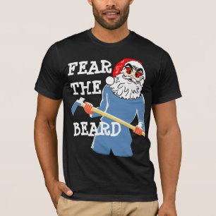 T-shirts tshirt mau do papai noel da barba do medo