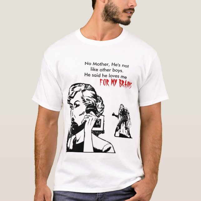 T-SHIRTS TSHIRT, NAMORADO DO ZOMBI (Frente)