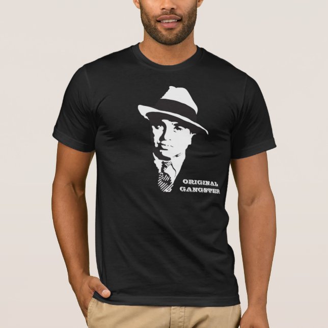T-SHIRTS TSHIRT ORIGINAL DE AL CAPONE DO GÂNGSTER (Frente)