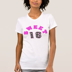T-shirts Tshirt personalizado do doce 16 do impressão da