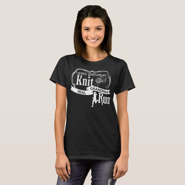 T-shirts Tshirt real do funcionamento das avós da malha de (Frente Completa)