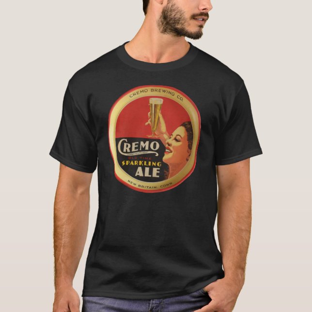 T-shirts Tshirt Sparkling da cerveja inglesa de Cremo (Frente)